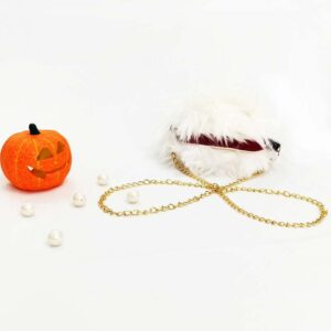 کیف خزدار مدل هالووین زنگ سفید
